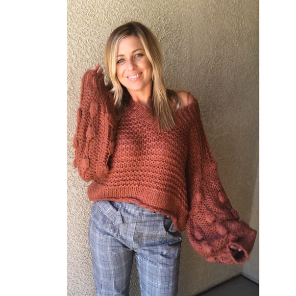 POM POM Chunky open knit sweater - Picture 4 of 8